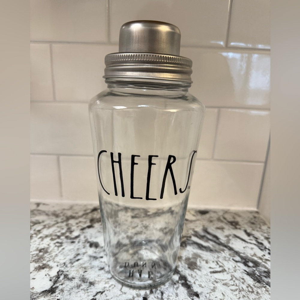 Rae Dunn Glass Cocktail Shaker